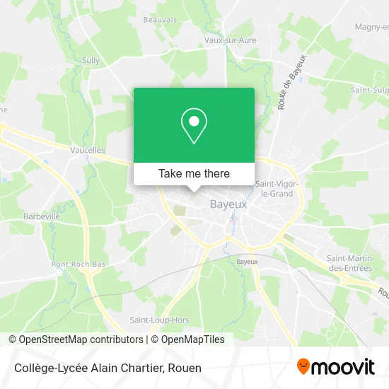 Collège-Lycée Alain Chartier map