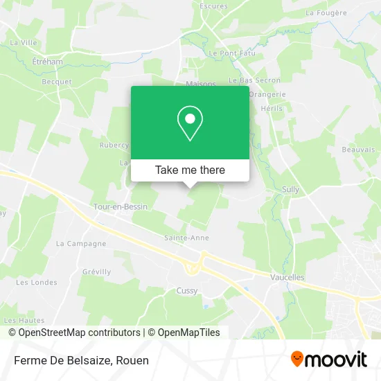 Ferme De Belsaize map