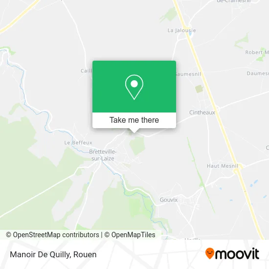 Manoir De Quilly map