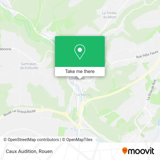 Caux Audition map