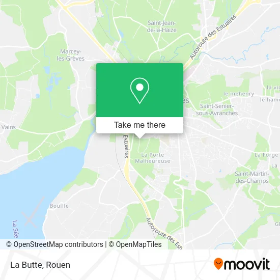 La Butte map