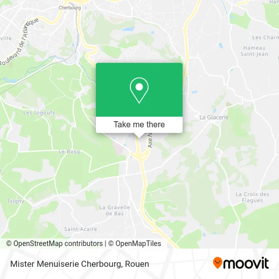 Mister Menuiserie Cherbourg map