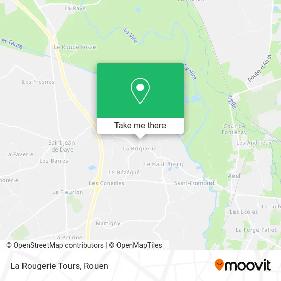 La Rougerie Tours map