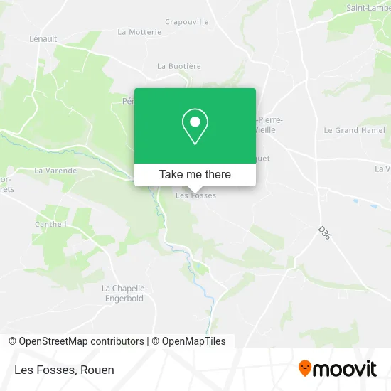 Les Fosses map