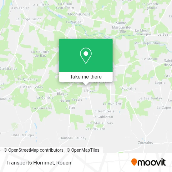 Transports Hommet map