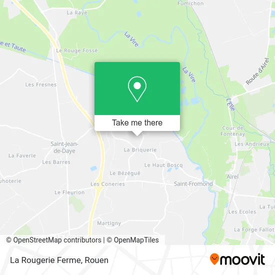 La Rougerie Ferme map