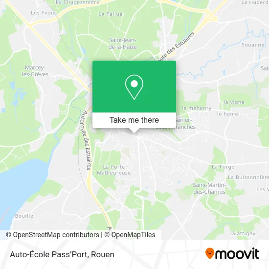 Auto-École Pass’Port map