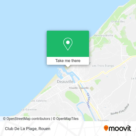 Club De La Plage map