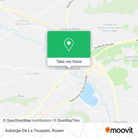 Auberge De La Touques map