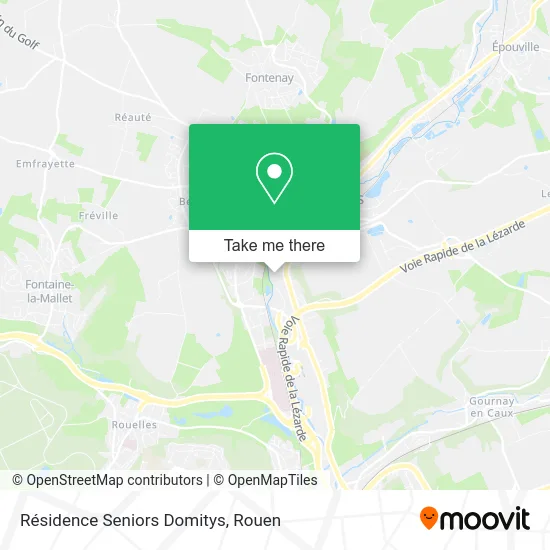 Résidence Seniors Domitys map