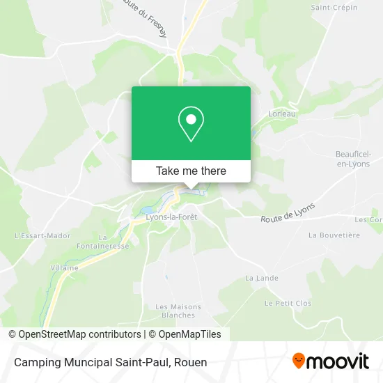 Camping Muncipal Saint-Paul map