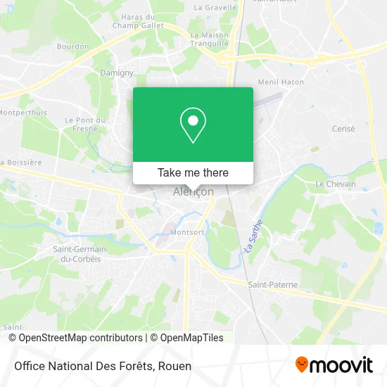 Office National Des Forêts map