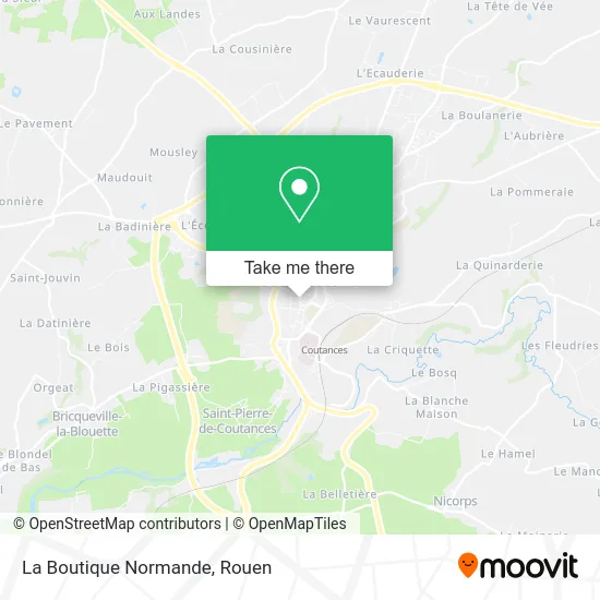 La Boutique Normande map