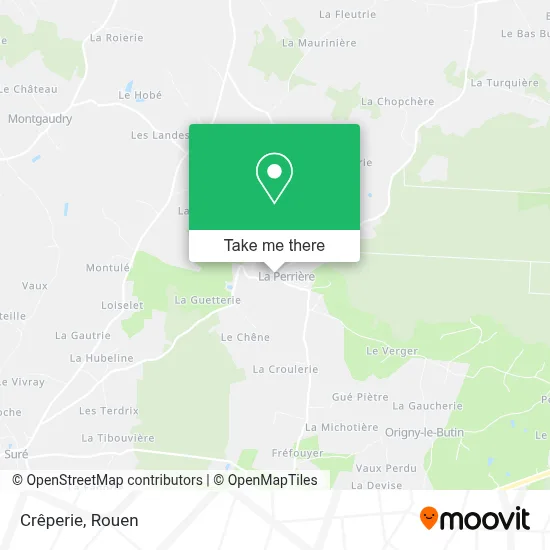 Crêperie map