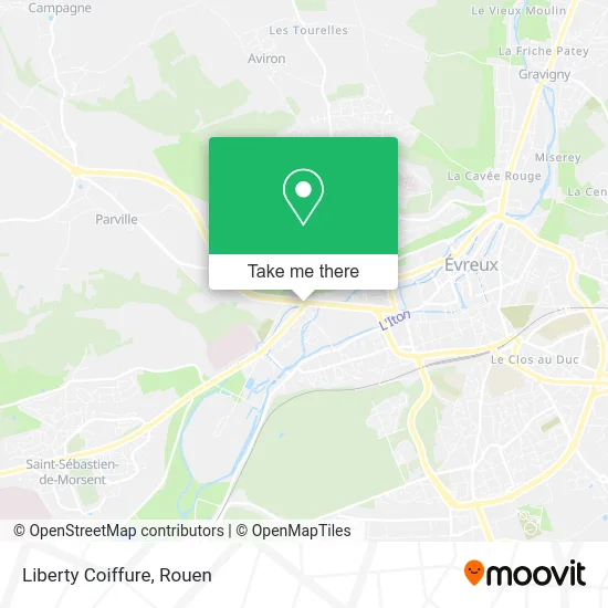 Liberty Coiffure map