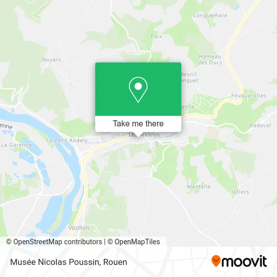 Musée Nicolas Poussin map