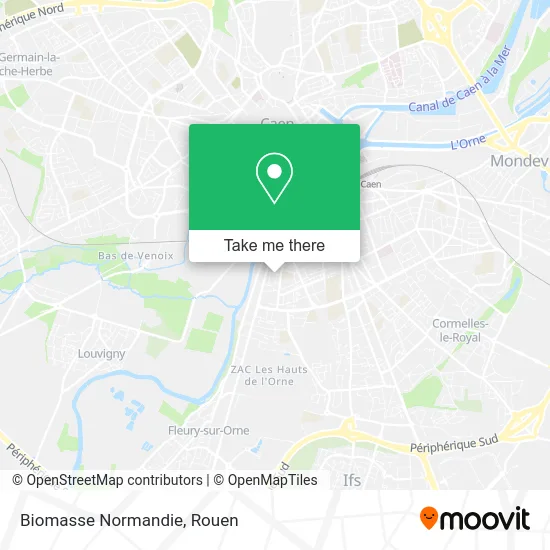 Biomasse Normandie map