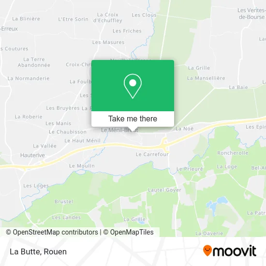 La Butte map