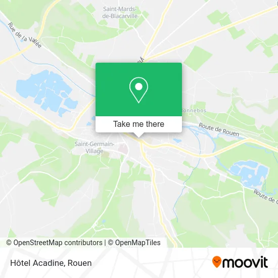 Hôtel Acadine map
