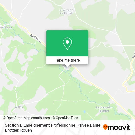 Section D'Enseignement Professionnel Privée Daniel Brottier map