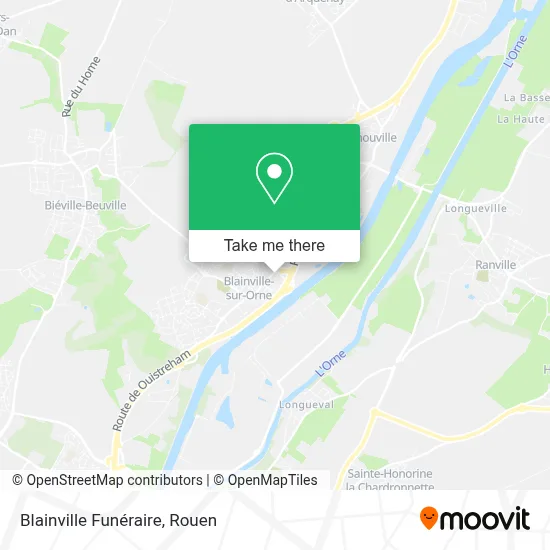 Blainville Funéraire map