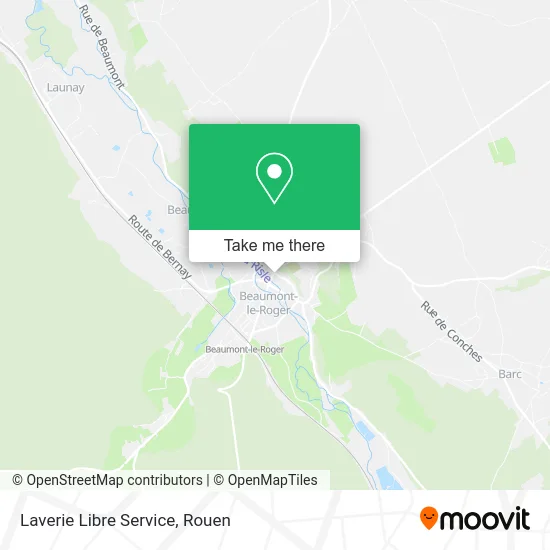 Laverie Libre Service map