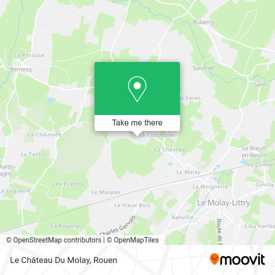 Le Château Du Molay map