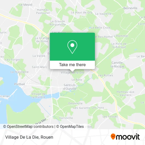 Village De La Die map