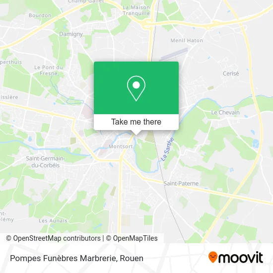 Pompes Funèbres Marbrerie map