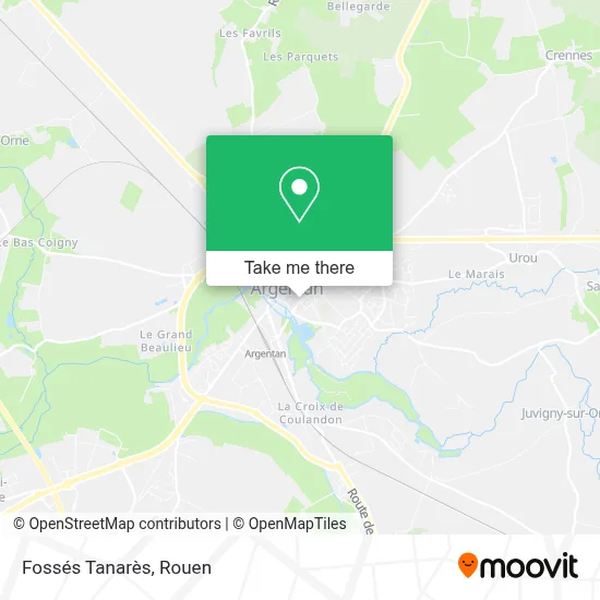 Fossés Tanarès map