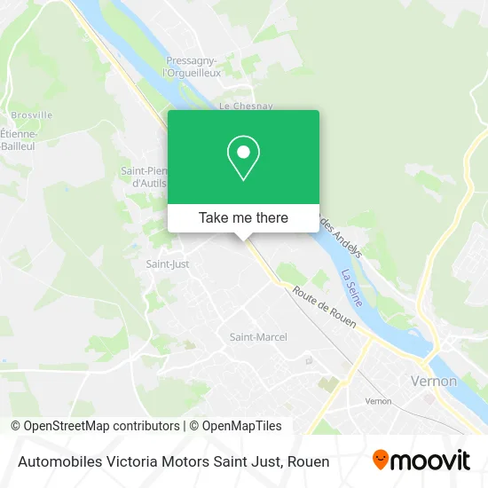 Automobiles Victoria Motors Saint Just map