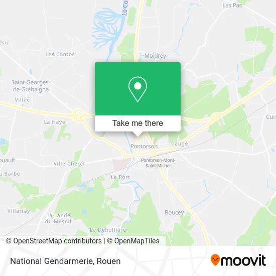 Gendarmerie Nationale map