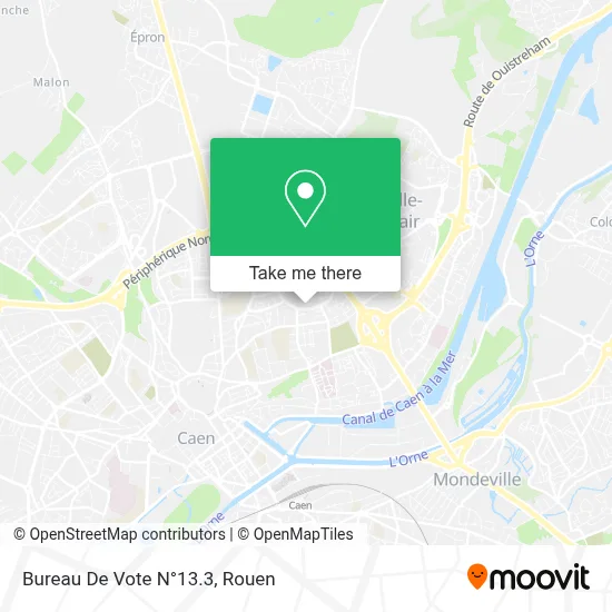 Bureau De Vote N°13.3 map