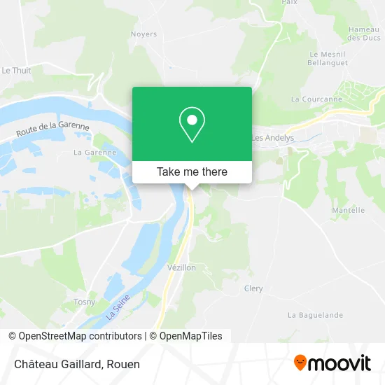 Château Gaillard map