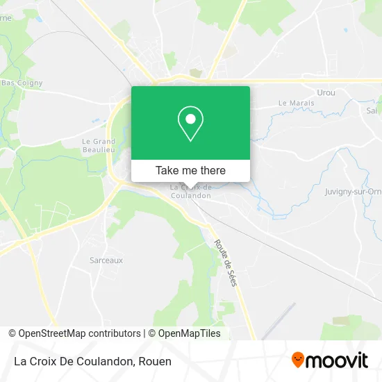 La Croix De Coulandon map