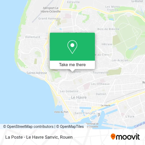 La Poste - Le Havre Sanvic map