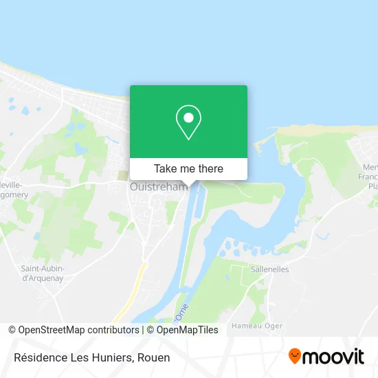 Résidence Les Huniers map