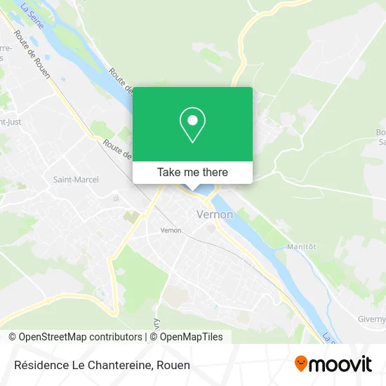 Résidence Le Chantereine map