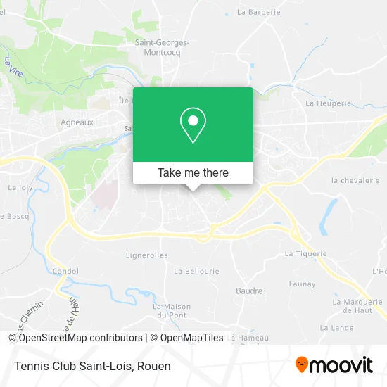 Tennis Club Saint-Lois map