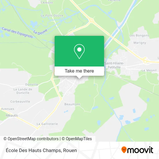 École Des Hauts Champs map