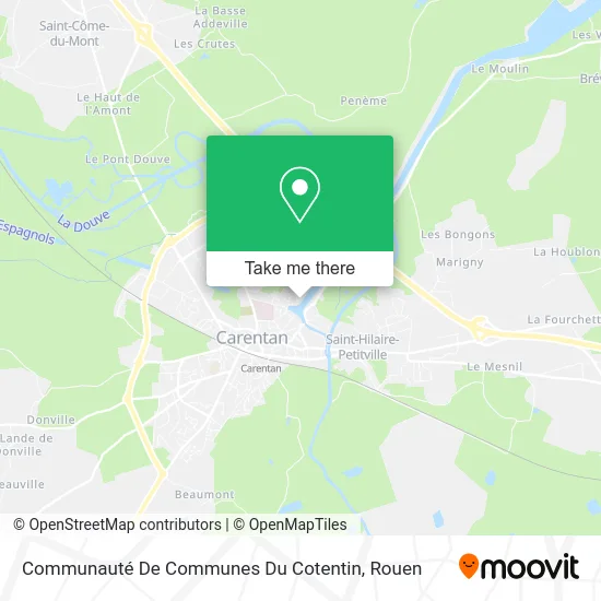 Communauté De Communes Du Cotentin map