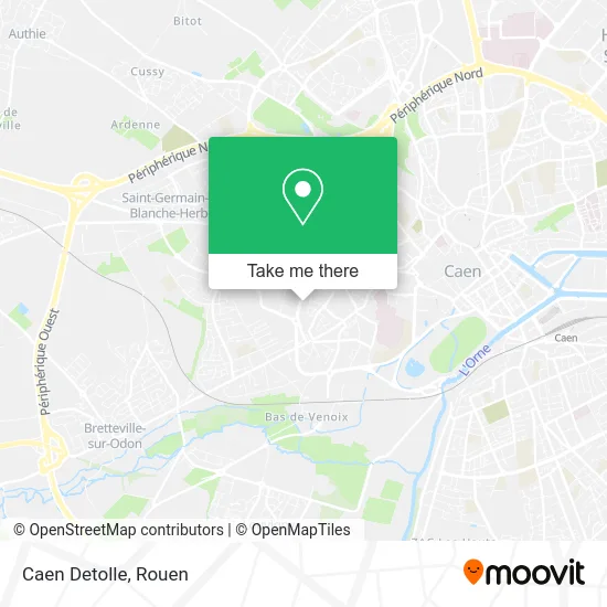 Caen Detolle map