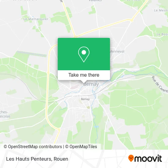 Les Hauts Penteurs map