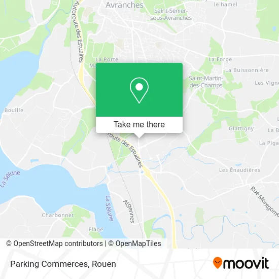 Parking Commerces map