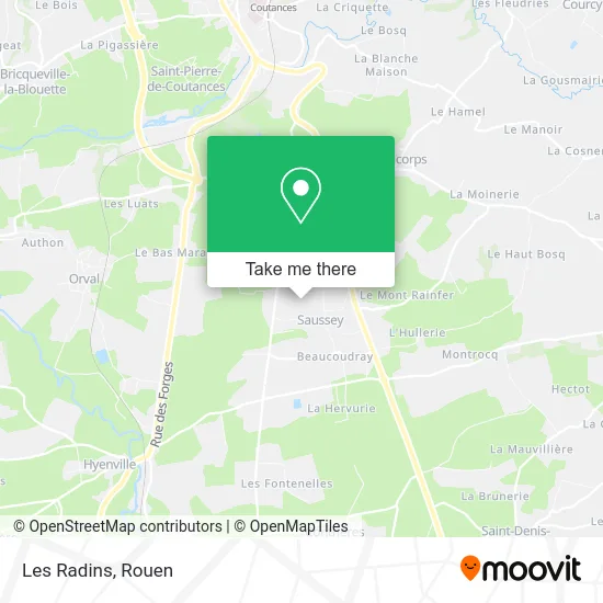 Les Radins map