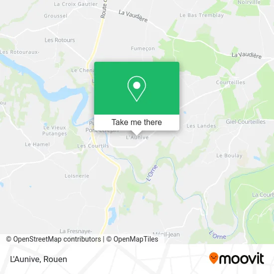 L'Aunive map