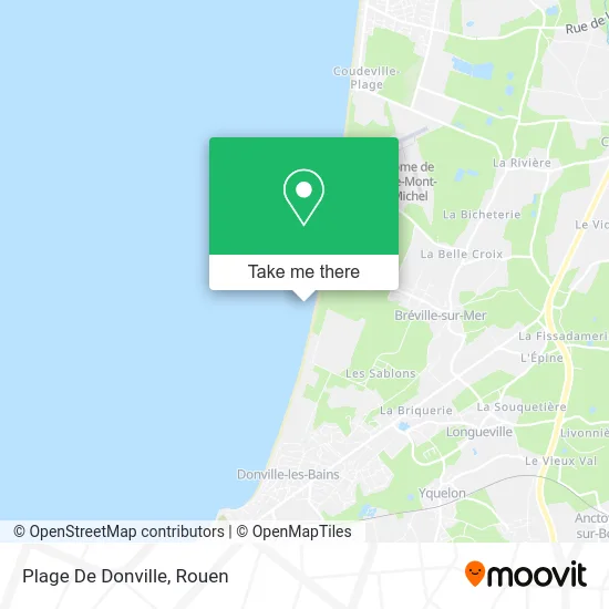 Plage De Donville map