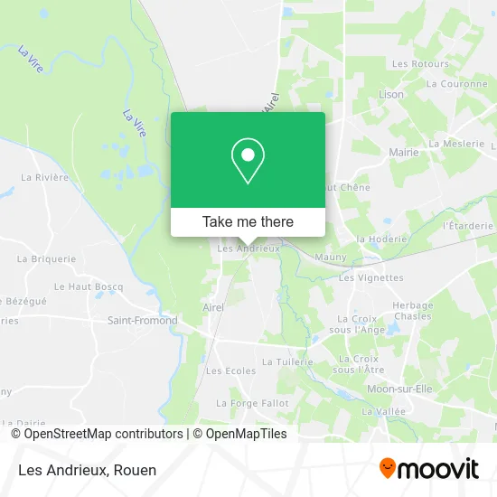 Les Andrieux map