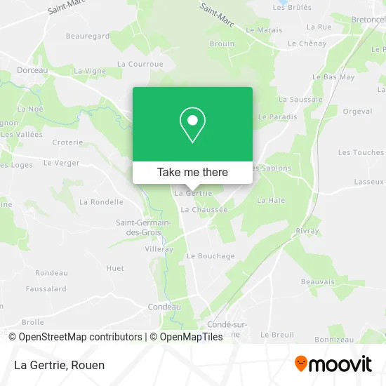 La Gertrie map