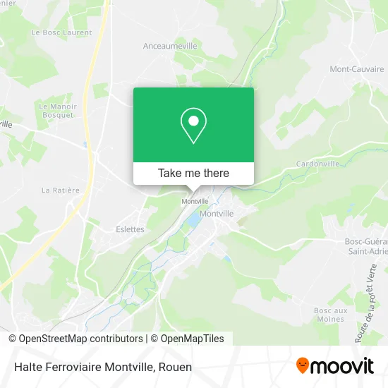 Halte Ferroviaire Montville map